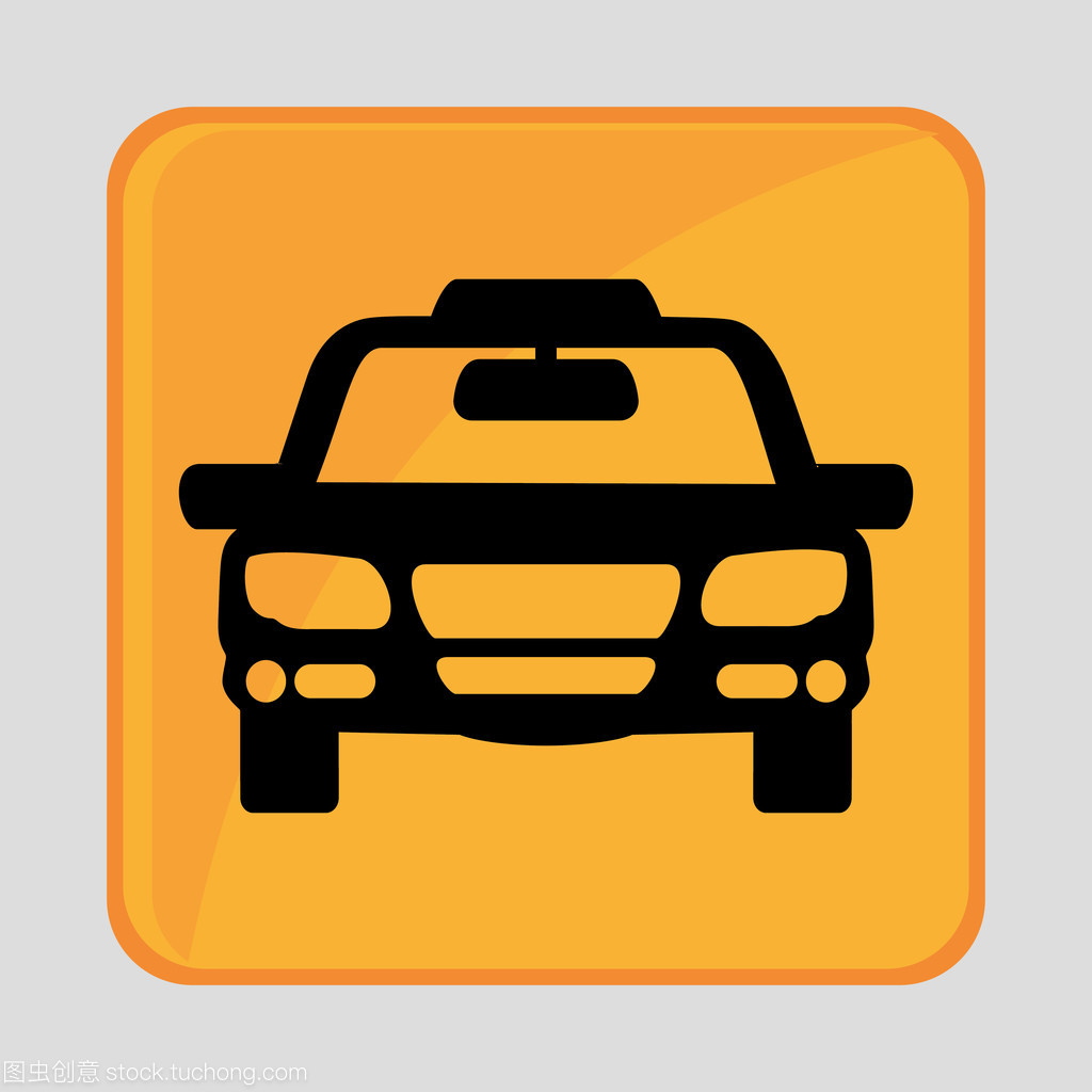 平面設(shè)計(jì)中的出租車圖標(biāo) 公共交通視覺符號的藝術(shù)